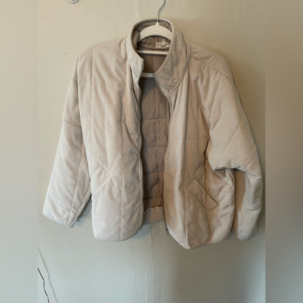 Beige Corduroy Jacket